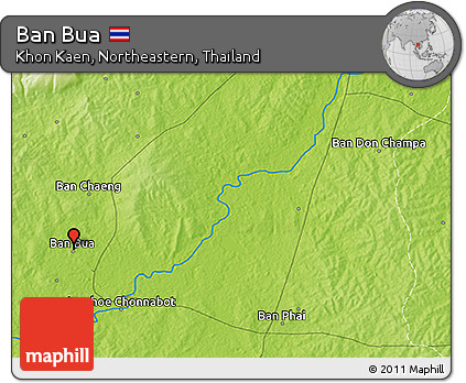 Physical 3D Map of Ban Bua