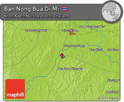 Physical 3D Map of Ban Nong Bua Di Mi