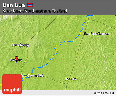 Physical 3D Map of Ban Bua