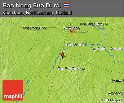 Physical 3D Map of Ban Nong Bua Di Mi
