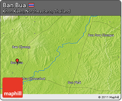 Physical 3D Map of Ban Bua