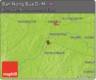 Physical 3D Map of Ban Nong Bua Di Mi