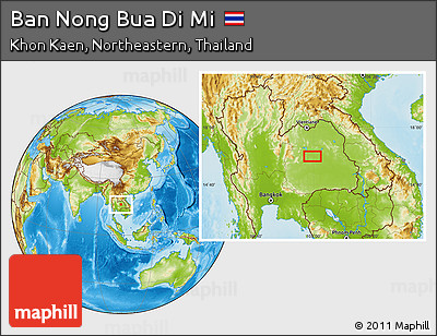 Physical Location Map of Ban Nong Bua Di Mi