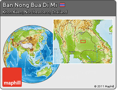 Physical Location Map of Ban Nong Bua Di Mi