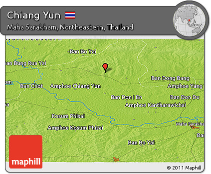 Physical Panoramic Map of Chiang Yun