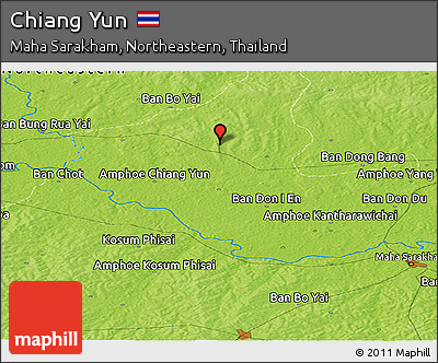 Physical Panoramic Map of Chiang Yun