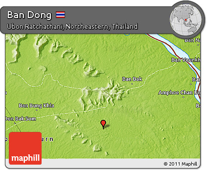 Physical 3D Map of Ban Dong