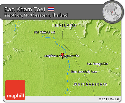 Physical 3D Map of Ban Kham Toei
