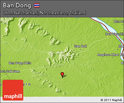 Physical 3D Map of Ban Dong