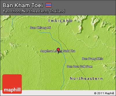 Physical 3D Map of Ban Kham Toei