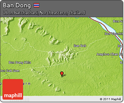 Physical 3D Map of Ban Dong