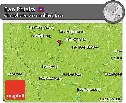 Physical 3D Map of Ban Phiaka