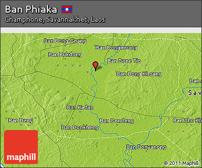 Physical 3D Map of Ban Phiaka