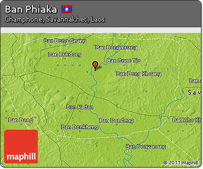 Physical 3D Map of Ban Phiaka