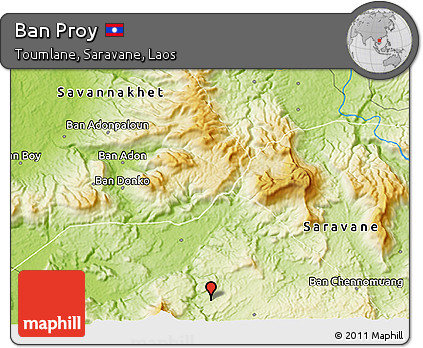 Physical 3D Map of Ban Proy