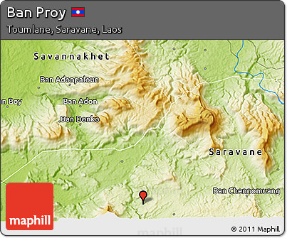 Physical 3D Map of Ban Proy