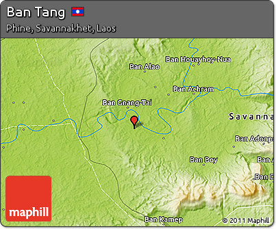 Physical 3D Map of Ban Tang