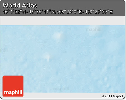 Physical 3D Map of the Area around 16° 19' 2" N, 108° 52' 30" E