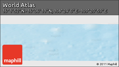 Physical Panoramic Map of the Area around 16° 19' 2" N, 108° 52' 30" E