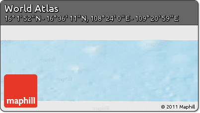 Physical Panoramic Map of the Area around 16° 19' 2" N, 108° 52' 30" E