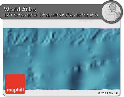 Satellite 3D Map of the Area around 16° 19' 2" N, 110° 25' 30" W