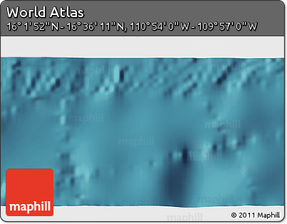 Satellite 3D Map of the Area around 16° 19' 2" N, 110° 25' 30" W