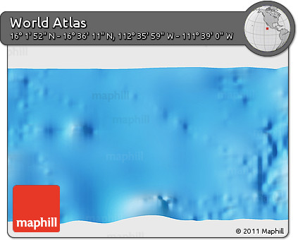 Physical 3D Map of the Area around 16° 19' 2" N, 112° 7' 30" W
