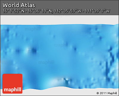 Physical 3D Map of the Area around 16° 19' 2" N, 112° 7' 30" W