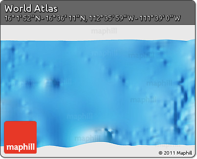 Physical 3D Map of the Area around 16° 19' 2" N, 112° 7' 30" W