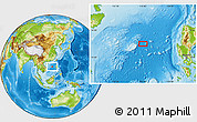 Physical Location Map of the area around 16° 19' 2" N, 115° 40' 30" E