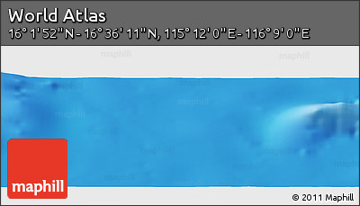 Physical Panoramic Map of the Area around 16° 19' 2" N, 115° 40' 30" E