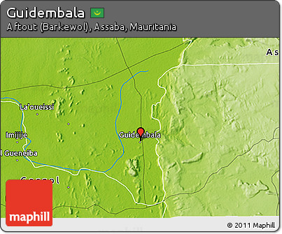 Physical 3D Map of Guidembala