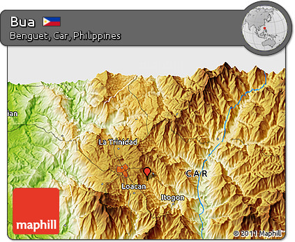 Physical 3D Map of Bua