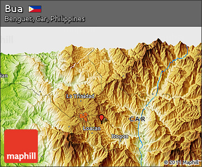 Physical 3D Map of Bua