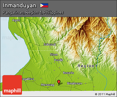 Physical 3D Map of Inmanduyan