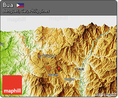 Physical 3D Map of Bua
