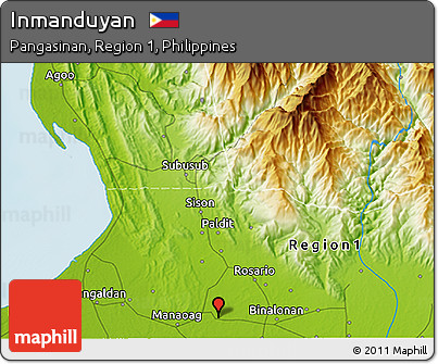 Physical 3D Map of Inmanduyan