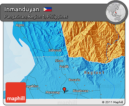 Political 3D Map of Inmanduyan