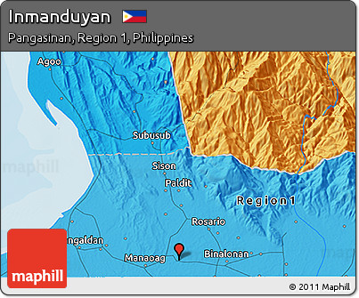 Political 3D Map of Inmanduyan