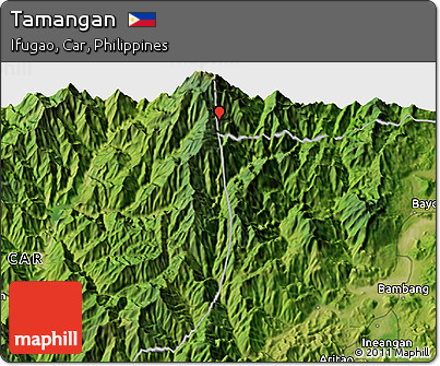 Satellite 3D Map of Tamangan