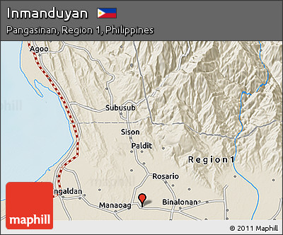 Shaded Relief 3D Map of Inmanduyan