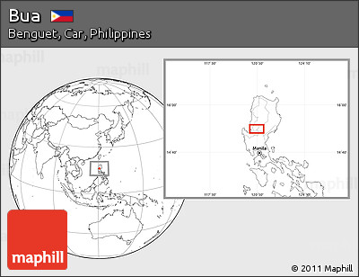 Blank Location Map of Bua