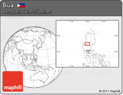 Blank Location Map of Bua