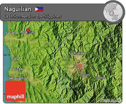 Satellite Map of Naguilian