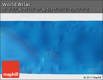 Physical 3D Map of the Area around 16° 19' 2" N, 127° 34' 30" E
