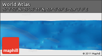 Physical Panoramic Map of the Area around 16° 19' 2" N, 127° 34' 30" E