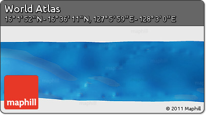 Physical Panoramic Map of the Area around 16° 19' 2" N, 127° 34' 30" E