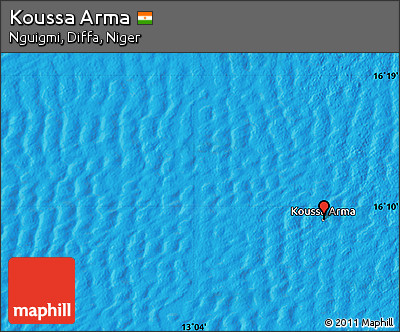 Political Map of Koussa Arma