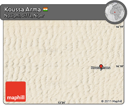 Satellite Map of Koussa Arma