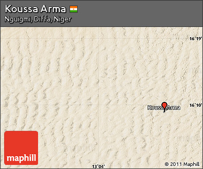 Satellite Map of Koussa Arma